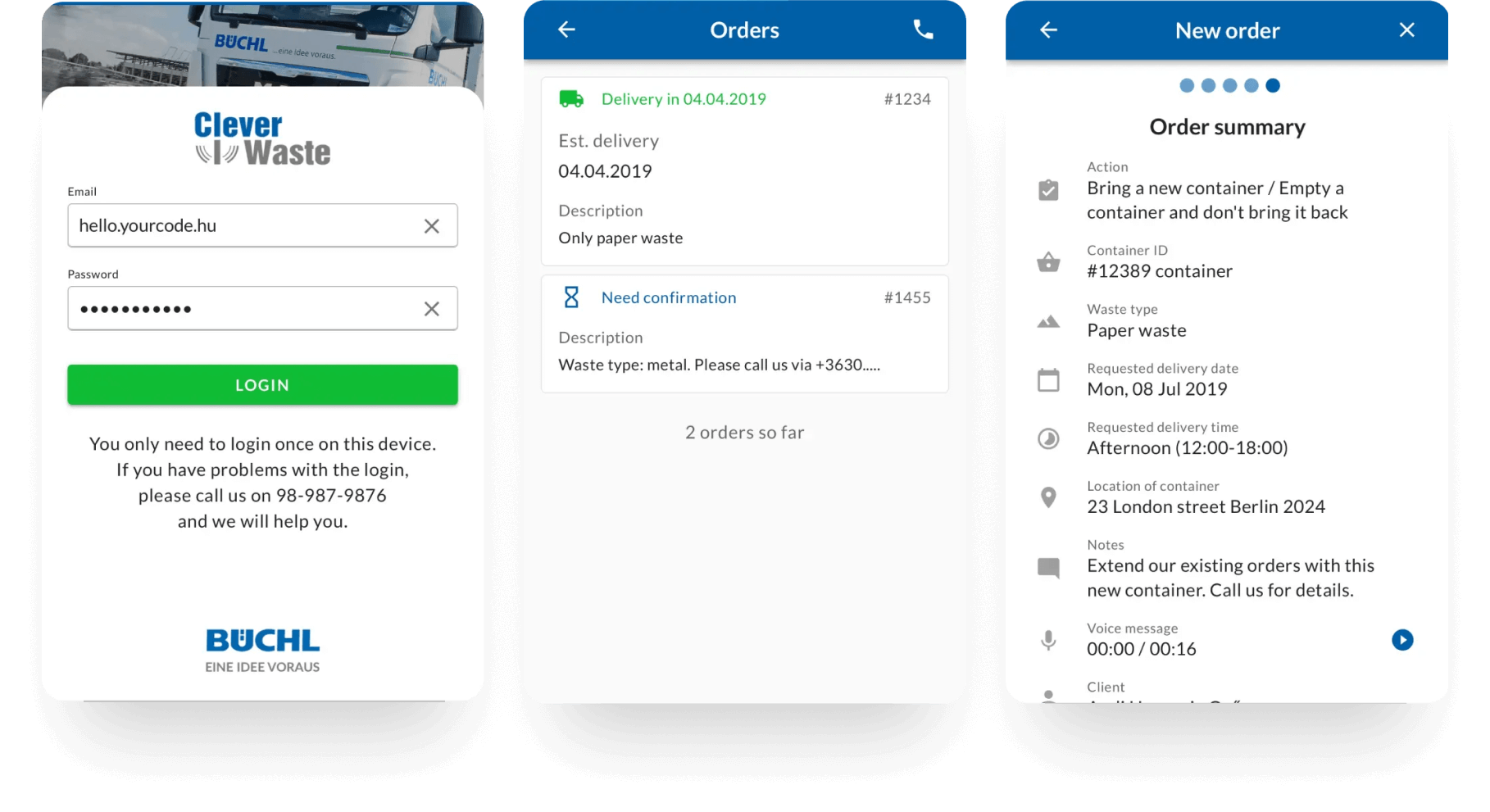 Client app