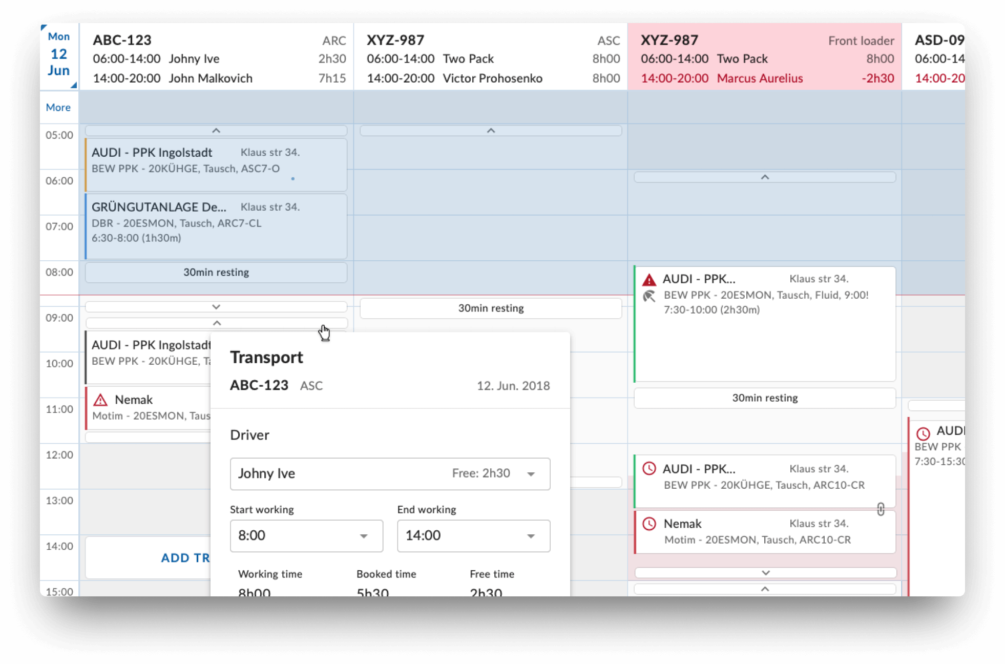 Planning and monitoring